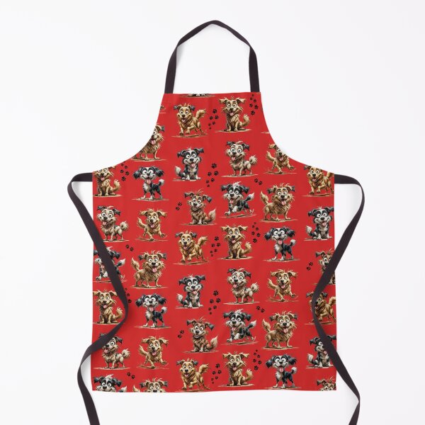 Item preview, Goofy Scruffy Dogs Pattern – Funny Cartoon Dog Illustration designed and sold by PAPIRO SIGLO XXI.
