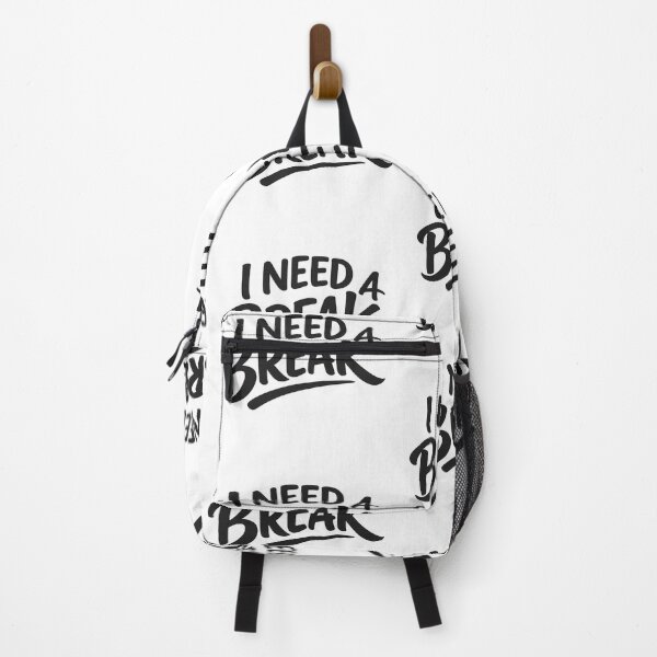 Item preview, I Need a Break Typography Quote Design designed and sold by Combat Skies.