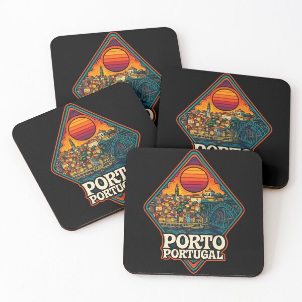 Item preview, Porto Portugal Retro Trippy Art Travel designed and sold by TomFrontierArt.