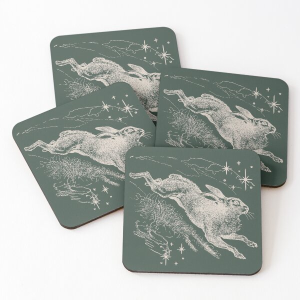 Item preview, Hare in a field of stars designed and sold by Mad March Hares.