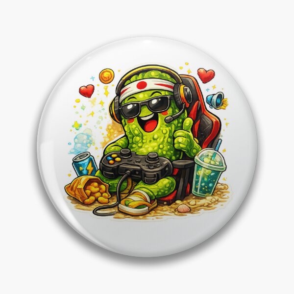 Item preview, Poppy the Pickle Gaming Cute Cartoon designed and sold by PicklePop Studios.