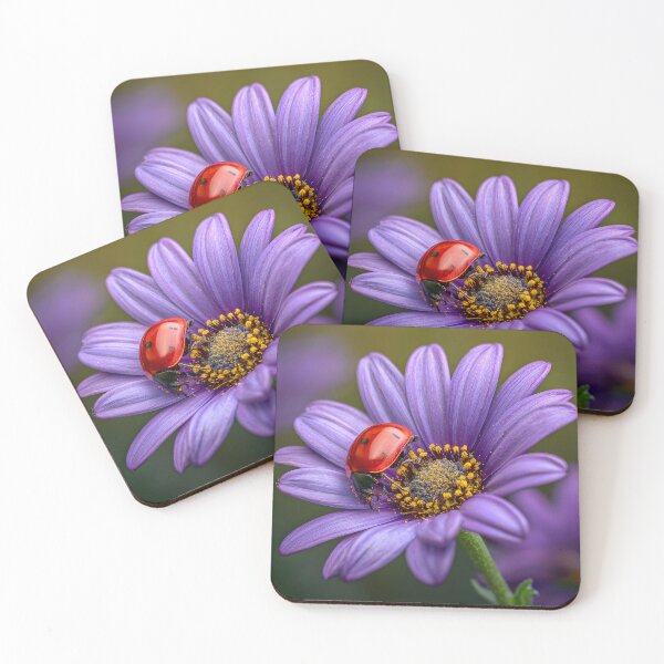 Item preview, Ladybug on Purple Flower Beauty in Nature's Palette designed and sold by Artessie.