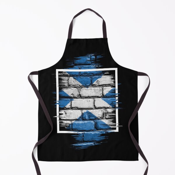 Item preview, Scottish Saltire Brick Wall Art - Modern Grunge Scotland Flag Design designed and sold by Loom on the Loch.