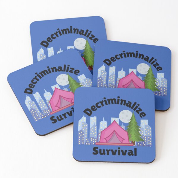 Item preview, Decriminalize Survival - Tent and Tree Near the City designed and sold by WigOutlet.