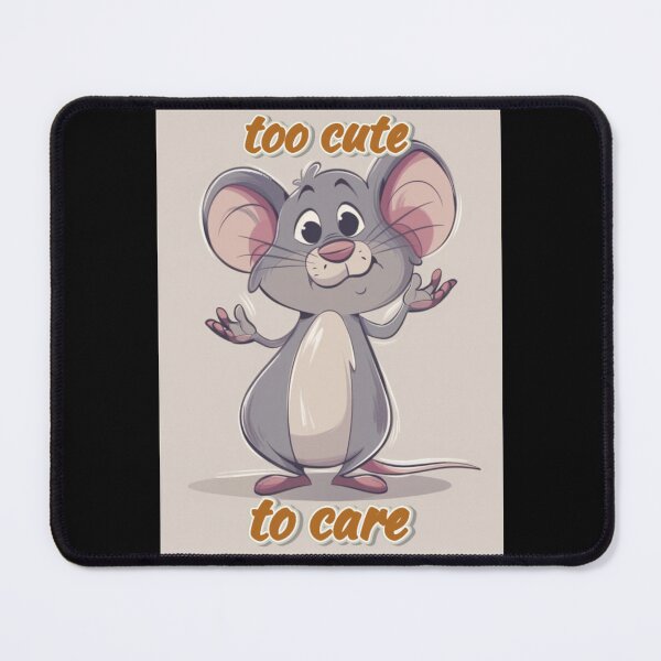 Item preview, Street Mouse Soft Chaos Collection - Too Cute to Care Mouse Meme designed and sold by MiraLumeStudio.