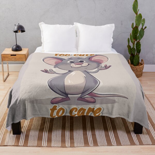 Item preview, Street Mouse Soft Chaos Collection - Too Cute to Care Mouse Meme designed and sold by MiraLumeStudio.