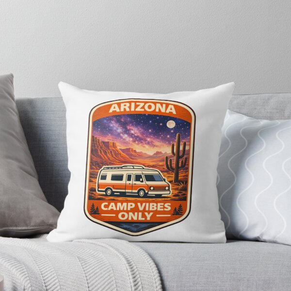 Item preview, Arizona Camp Vibes Only – Desert Night Road Trip Camper Badge designed and sold by Purdiole-art.