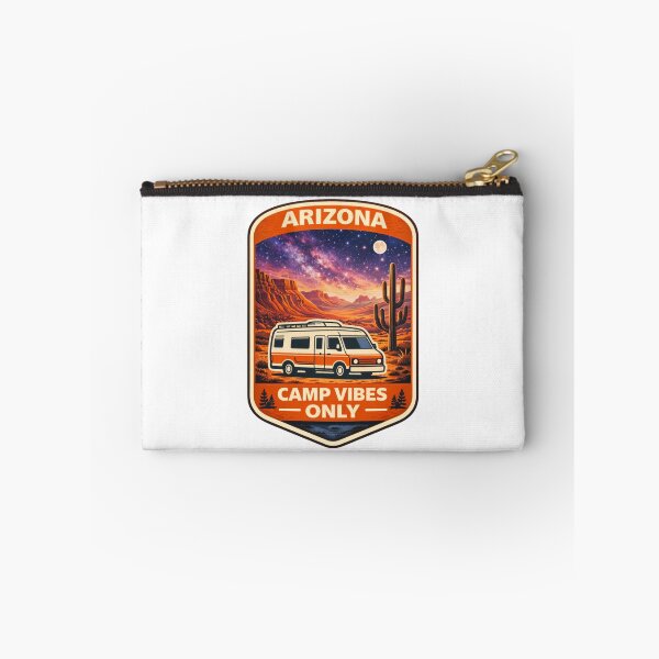 Item preview, Arizona Camp Vibes Only – Desert Night Road Trip Camper Badge designed and sold by Purdiole-art.