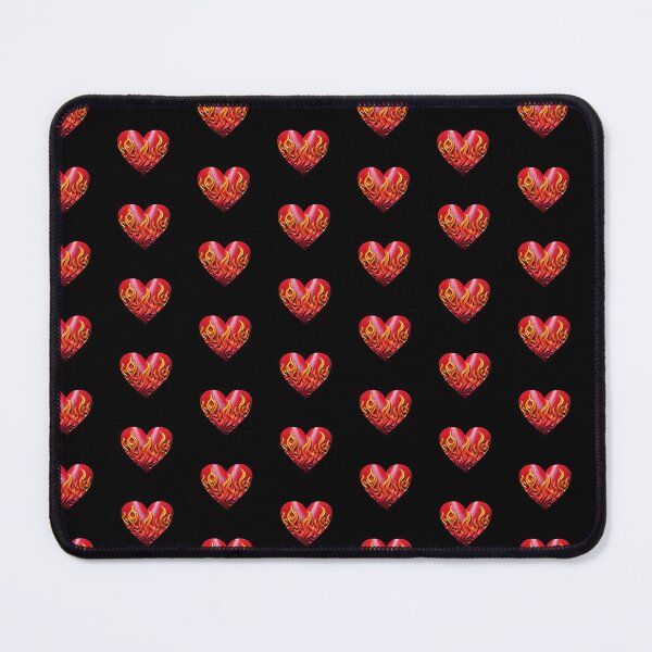 Item preview, Hearts on Fire repeat pattern designed and sold by SHIVA ARTS.