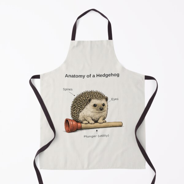 Item preview, Hedgehog Anatomy Diagram Illustration designed and sold by Ombrya.