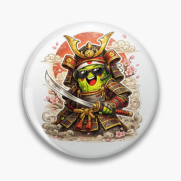 Item preview, Samurai Poppy the Pickle Warrior designed and sold by PicklePop Studios.