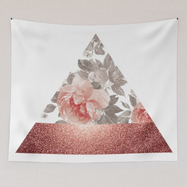 Item preview, Floral pattern in a geometric shape designed and sold by anytka.