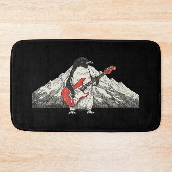 Item preview, Rock Penguin Playing Electric Guitar – Cool Music Animal Art designed and sold by YYoYY.