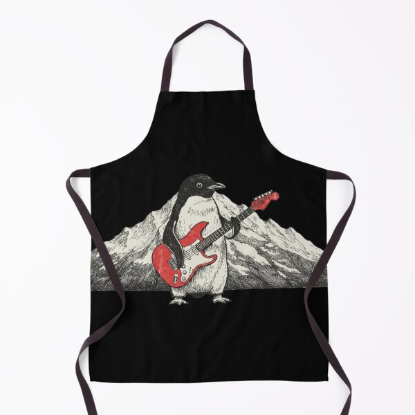 Item preview, Rock Penguin Playing Electric Guitar – Cool Music Animal Art designed and sold by YYoYY.