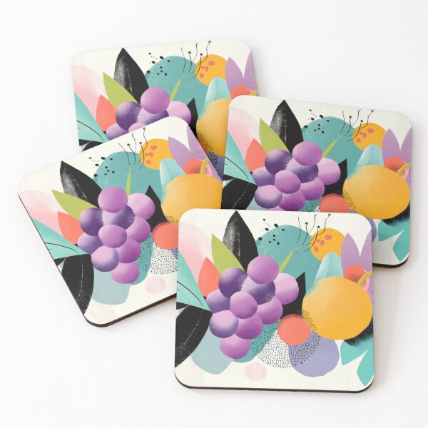 Item preview, Vibrant fruits on plain bg designed and sold by anytka.