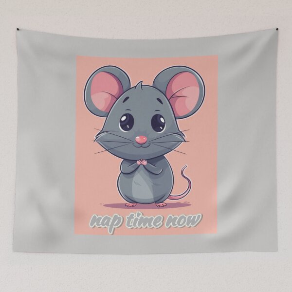 Item preview, Street Mouse Soft Chaos Collection - Nap Time Now Mouse Meme designed and sold by MiraLumeStudio.