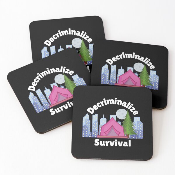 Item preview, Decriminalize Survival - Tent and Tree In the City designed and sold by WigOutlet.