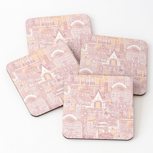 Item preview, Chicago toile jam peach jelly designed and sold by scrummy.