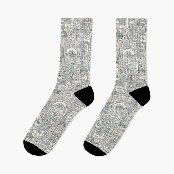 Item preview, Chicago toile dark gray classic beige designed and sold by scrummy.