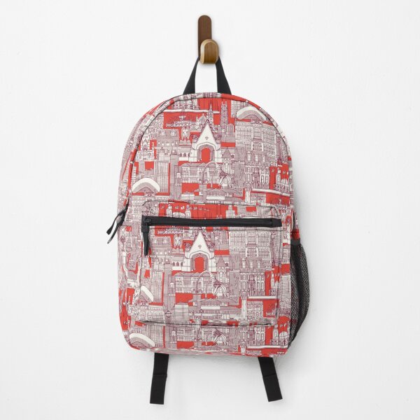 Item preview, Chicago toile claret red designed and sold by scrummy.