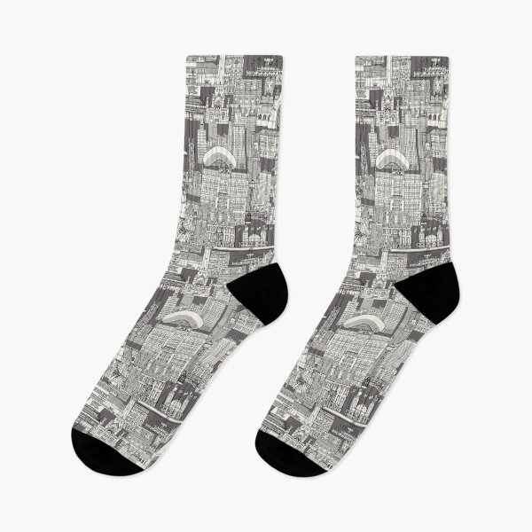 Item preview, Chicago toile black robust grey designed and sold by scrummy.