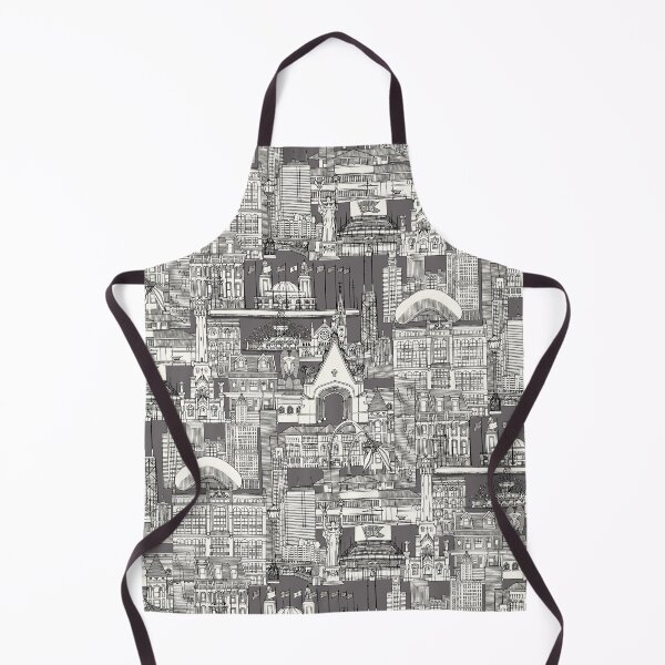 Item preview, Chicago toile black robust grey designed and sold by scrummy.