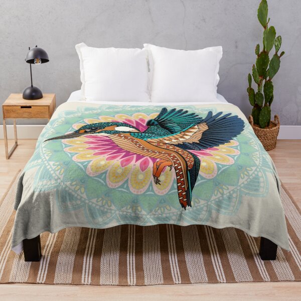 Item preview, kingfisher mandala designed and sold by scrummy.