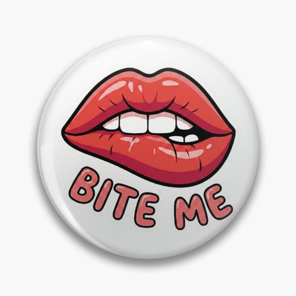 Item preview, Bite Me Red Lips - Pop Art Retro Style designed and sold by Simple Graphics.