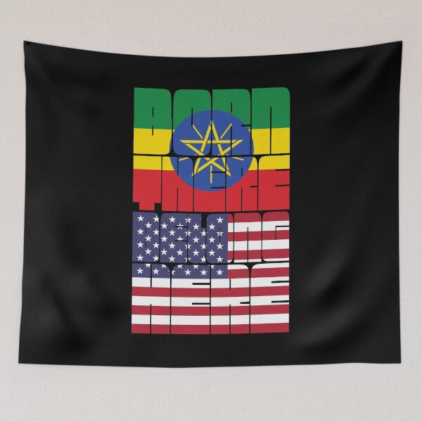 Item preview, Born Ethiopia Belong American designed and sold by FlagX.
