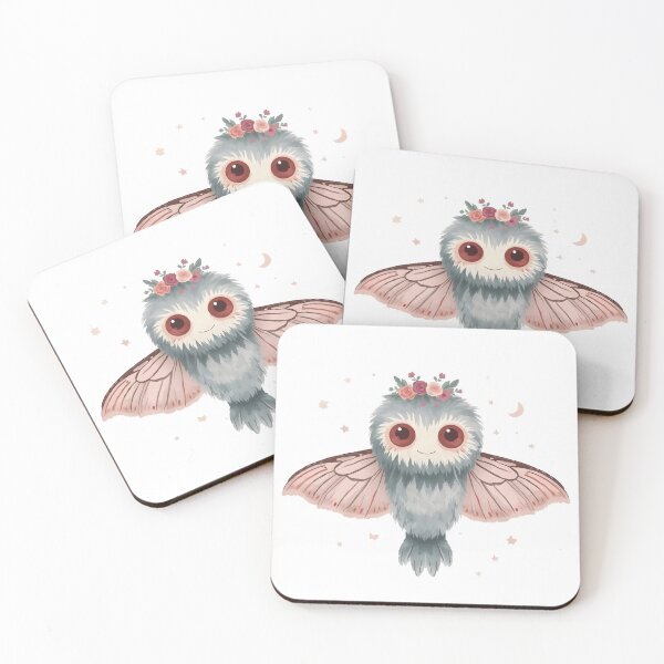 Item preview, Magical Rose Moth Sprite - Cute Kawaii Forest Creature designed and sold by Flow19.