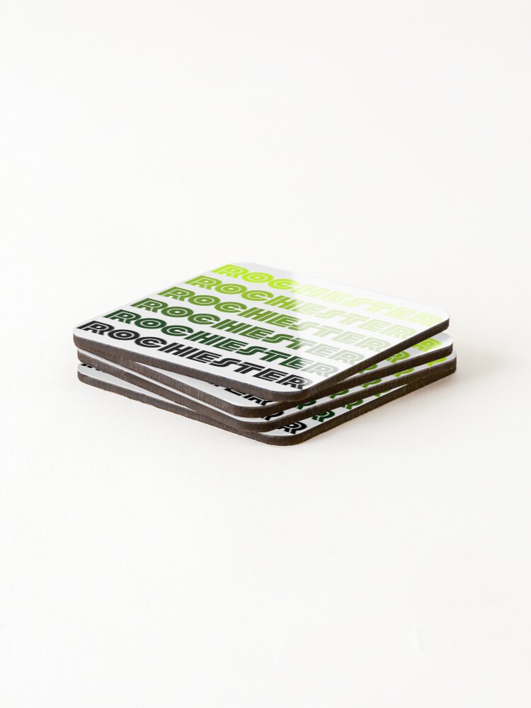 Thumbnail 4 of 5, Coasters (Set of 4), Green Rochester designed and sold by Normbot2000.