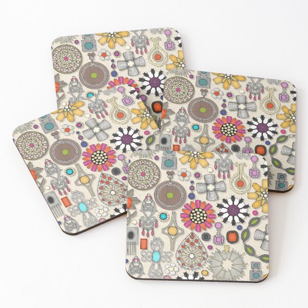 Item preview, boho jewel treasures linen designed and sold by scrummy.