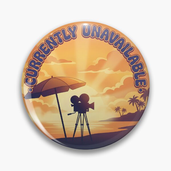 Item preview, Currently Unavailable Retro Filmmaker Sunset Badge designed and sold by DigitalAnnaBanana.