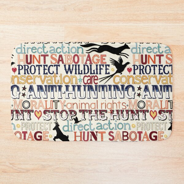 Item preview, hunt sabotage typography designed and sold by scrummy.