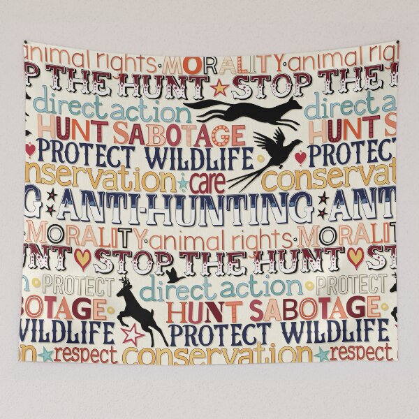 Item preview, hunt sabotage typography designed and sold by scrummy.