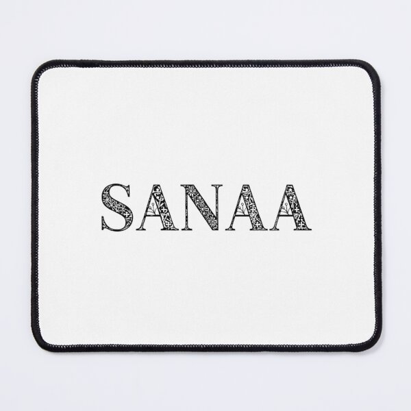 Item preview, SANAA Name Art - Elegant Black Floral Mandala Typography designed and sold by Noor_Creations.