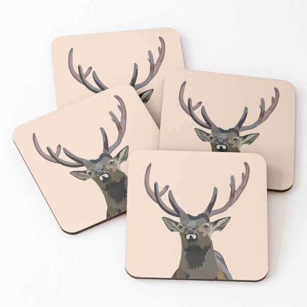 Item preview, S is for Sika Deer, Sika Deer | Woodland Wildlife Art designed and sold by PrettylittlepastelUk.