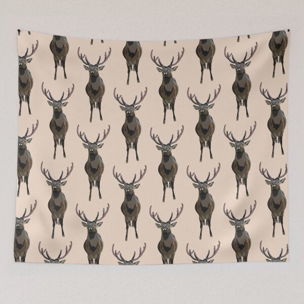 Item preview, S is for Sika Deer, Sika Deer | Woodland Wildlife Art designed and sold by PrettylittlepastelUk.