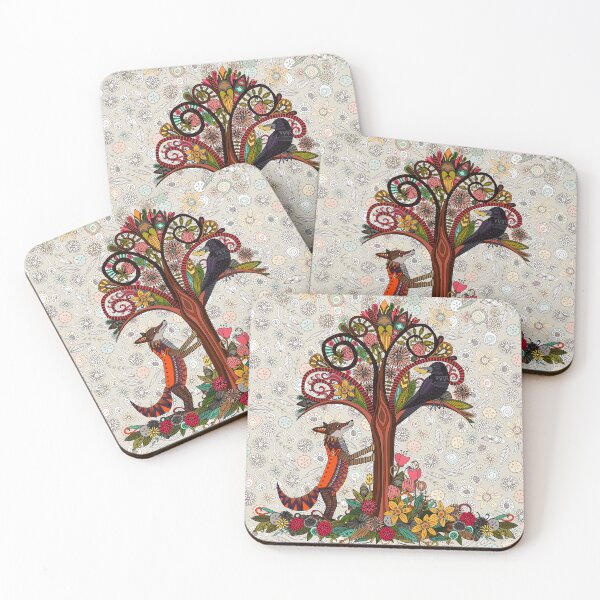 Item preview, fox and crow designed and sold by scrummy.