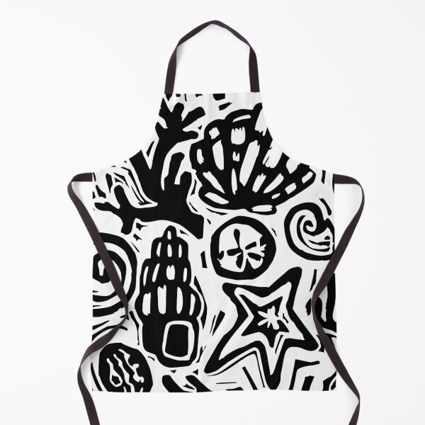Item preview, shell tidepool summer beach linoprint designed and sold by petalecho.