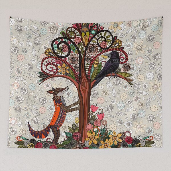 Item preview, fox and crow designed and sold by scrummy.