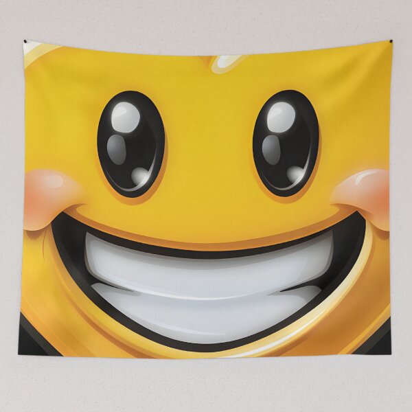 Item preview, Heart №24 Glossy Yellow Heart Smiley with Big Toothy Grin designed and sold by SyberGen.