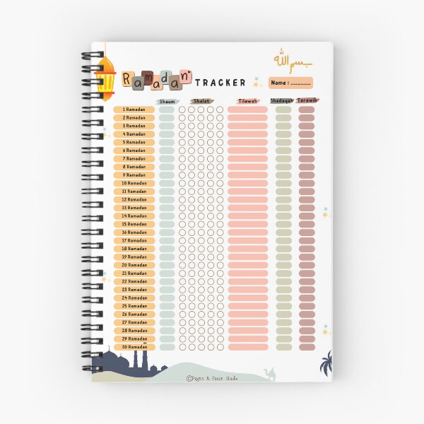 Item preview, Daily Ramadan Tracker designed and sold by PagesAndPause.