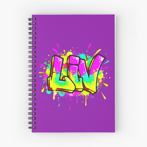 Item preview, LIV - Vibrant Graffiti Bubble Letter Name Art designed and sold by Printforluck.