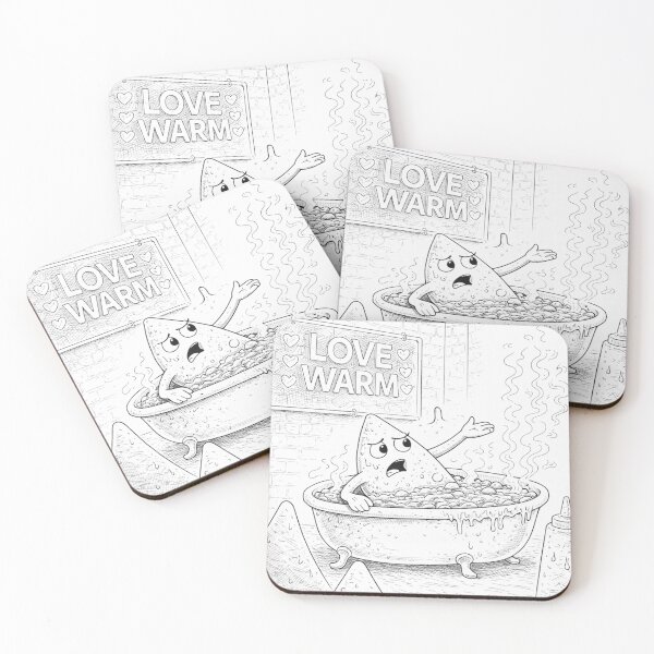Item preview, Love Warm Funny Nacho Bath Coloring Page designed and sold by ComedyInkFactor.