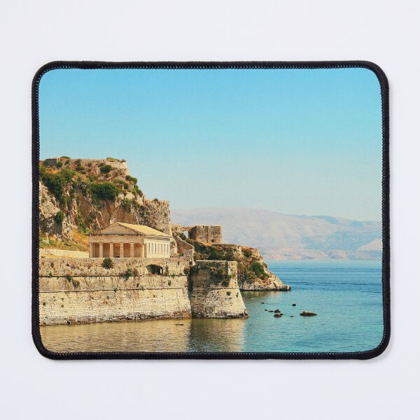 Item preview, Panoramic view of Old Fortress Paleo Frourio and Saint George s Church. Kerkyra Bay, Corfu island, Greece. designed and sold by IaroslavB.
