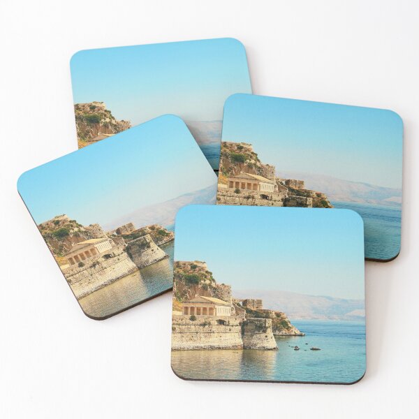 Item preview, Panoramic view of Old Fortress Paleo Frourio and Saint George s Church. Kerkyra Bay, Corfu island, Greece. designed and sold by IaroslavB.