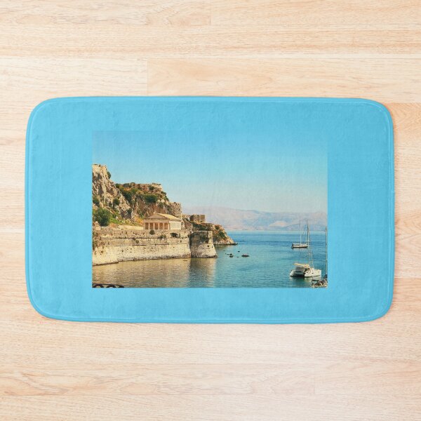 Item preview, Panoramic view of Old Fortress Paleo Frourio and Saint George s Church. Kerkyra Bay, Corfu island, Greece. designed and sold by IaroslavB.
