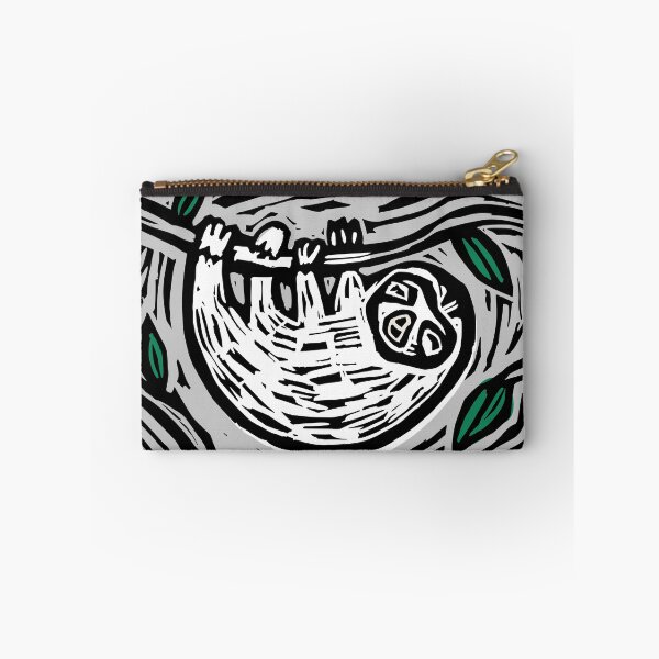 Item preview, Sloth cute linoprint modern graphic design designed and sold by petalecho.
