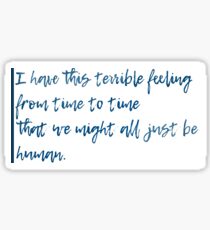 Sherlock Human quote Sticker